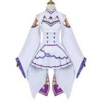 ราคา Re: Zero - Starting Life In Another World Emilia Cosplay Costume Set / Wig (1132280361)