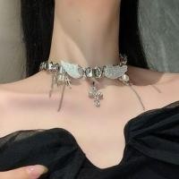 ราคา Wings Cross Alloy Faux Leather Choker Silver - One Size (1132346483)