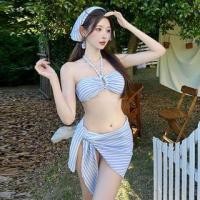 ราคา Set: Striped Bikini + Cover Up (1132357315)