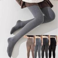 ราคา Plus Size Fleece Lined Plain Tights / Leggings (1132396864)