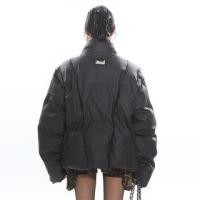 ราคา Stand Collar Plain Zip Puffer Jacket (1132426469)