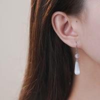 ราคา S925 Sterling Silver Cat Eye Drop Earring 1 Pair - Sliver - One Size (1132452442)