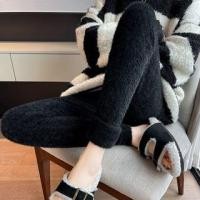 ราคา Plain Fleece-Lined Knit Leggings (1132536148)