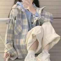 ราคา Long-Sleeve Plaid Applique Pocket Detail Shirt (1132730527)