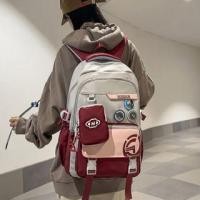 ราคา Lettering Color Block Buckled Flap Backpack (1132791412)