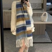 ราคา Color Block Fringed Scarf (1132787333)
