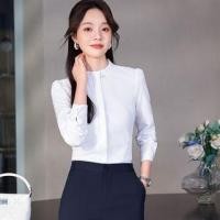 ราคา Long-Sleeve Stand Collar Shirt / Pencil Skirt / Dress Pants / Set (1132808086)