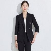 ราคา Double Breasted Plain Blazer / Dress Pants / Pencil Skirt / Long-Sleeve Shirt / Set (1132876893)