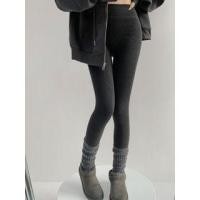 ราคา Brushed Fleece-Lined Plain Leggings in 7 Colors (1126549985)