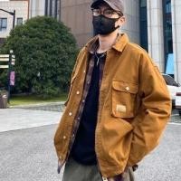 ราคา Collared Plain Pocketed Oversized Shirt Jacket (1132893758)