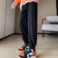 ราคา Drawstring Waist Plain Cropped Fleece-Lined Harem Sweatpants (Various Designs) (1132908300)