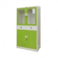 ราคา SMART OFFICE ตู้บานเลื่อนกระจกผสม ทรงสูง รุ่น IS-RD72 สีเขียว/ขาว [ไม่รวมประกอบ] (10336348)
