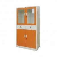 ราคา SMART OFFICE ตู้บานเลื่อนกระจกผสม ทรงสูง รุ่น IS-RD72 สีส้ม/ขาว [ไม่รวมประกอบ] (10336349)