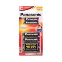 Panasonic พานาโซนิค ถ่านอัลคาไลน์ 1.5V ขนาด AA 4 ก้อนและ AAA 2 ก้อน รุ่น K-KJL6TA
