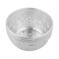 ราคา ขันน้ำอลูมิเนียม 20 ซม. ลายไทย สีเงิน (10005212)