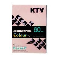ราคา KTV กระดาษถ่ายเอกสารสี A4 80 แกรม 500 แผ่น/รีม สีชมพู (10029407)