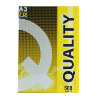 ราคา QUALITY Yellow กระดาษถ่ายเอกสาร A3 70 แกรม 500 แผ่น (10030225)