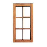 ราคา MAITHAI หน้าต่างใส่กระจก ไม้เนื้อแข็ง 60x100 ซม. รุ่น 003 ลายตรง (10033241)