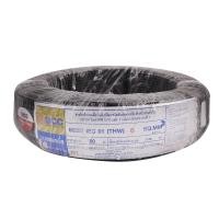 ราคา BCC สายไฟ IEC01 (THW) 1x6 Sqmm. ยาว 100 เมตร สีดำ (10045530)