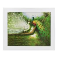 ราคา กรอบรูปไม้ ขนาด 16x20 นิ้ว รูปนกยูง (10101326)