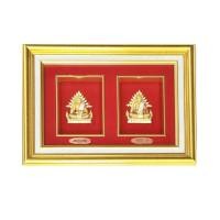 ราคา กรอบพระ หลวงพ่อเงินและหลวงปู่มั่น 2 องค์ (10134673)