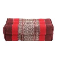 ราคา หมอนหนุน 15x35 ซม. ผ้าขิด ลายพิกุล สีเลือดหมู (10140184)