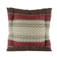 ราคา หมอนอิง 30x30 ซม. ผ้าขิด ลายเหลี่ยม สีน้ำตาลเข้ม (10140336)