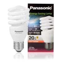 ราคา PANASONIC หลอดประหยัดไฟ แบบเกลียว 20 วัตต์ รุ่น ECO (Warm White) (10210158)