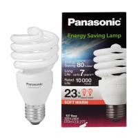 ราคา PANASONIC หลอดประหยัดไฟ แบบเกลียว 23 วัตต์ รุ่น ECO (Warm White) (10210160)