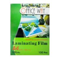 ราคา OFFICE WAY พลาสติกเคลือบบัตร A4 (กล่อง 100 แผ่น) (10217661)