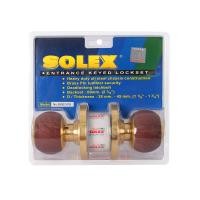 ราคา SOLEX ลูกบิดประตู รุ่น 9500O/PB ลายไม้ (10222403)
