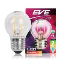 ราคา EVE หลอดไฟ LED ทรงปิงปอง 2 วัตต์ รุ่น FILAMENT (Warm White) (10225756)