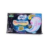 ราคา SOFY ผ้าอนามัย แบบขอบปกป้อง สำหรับกลางคืน 29 ซม. (แพ็ค 16) (10226595)