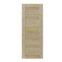 ราคา WINDOORS ประตูไม้สนนิวซีแลนด์ ขนาด 80x200 ซม. รุ่น CE06 สีน้ำตาล (10266394)