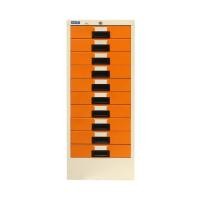 ราคา SMART FORM ตู้เอกสาร 10 ลิ้นชัก รุ่น MD-10 สีส้ม/ขาว (10266647)