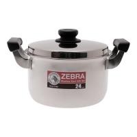 ราคา ZEBRA ตราหัวม้าลาย หม้อหุงต้ม สแตนเลส 24 ซม. รุ่น Carry (10270722)