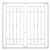 ราคา ALUGUARD ชุดเหล็กดัดหน้าต่าง 120x120 ซม. ลายหลุยส์ สีขาว (10273187)