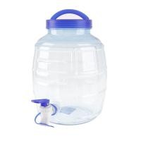 ราคา ถังน้ำดื่ม PET แบบมีก๊อก 5 ลิตร รุ่นถังไวน์ สีฟ้าใส (10274933)