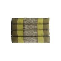 ราคา หมอนสามเหลี่ยม 30x48x27 ซม. ผ้าขิด ลายพิกุล สีเขียว (10280137)