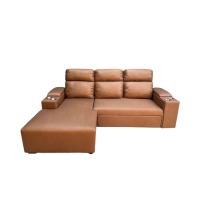 ราคา BE BETTER FURNITURE โซฟาหนัง L-Shape 2.50 เมตร รุ่น วอชิงตั้น สีน้ำตาล (10293222)