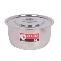 ราคา ZEBRA ตราหัวม้าลาย หม้อแขก สแตนเลส 26 ซม. (10306742)