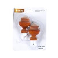 ราคา DECOS หัวสวมราวม่าน เรซิ่น รุ่น HP-002BR สีน้ำตาล (10317408)