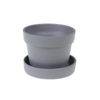 ราคา เครื่องปั้น กระถางกลม พร้อมจานรอง 4.5 นิ้ว สีล้วน (10334523)