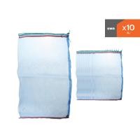 ราคา NASH ถุงตาข่ายไนลอน อเนกประสงค์ 56 x 85 เซนติเมตร สีน้ำเงิน (แพ็ค 10) (10371850)