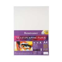 ราคา RENAISSANCE กระดาษ A4 100 ปอนด์ เนื้อหยาบ และเรียบ 200 แกรม 50 แผ่น สีขาว (10394214)