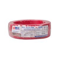 ราคา BCC สายไฟ IEC01 (THW) 1x4 Sqmm. ยาว 50 เมตร สีแดง (10398225)