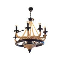 ราคา DECOS โคมห้อยช่อ MD 8 หลอด โครงเหล็กและเชือก LOFT รุ่น 3486 (10398522)