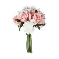 ราคา DECOS ดอกไม้เทียม ช่อกุหลาบ 16 ก้าน รุ่น DMA230320-152-1 ดอกสีขาวชมพู (10400443)