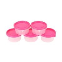 ราคา SUPER LOCK กล่องถนอมอาหาร ทรงกลม 5 ชิ้น 300 มล. รุ่น 6061 สีแดง (10306523)