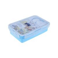 ราคา SUPER LOCK JCP กล่องถนอมอาหาร พร้อมช้อนส้อม รุ่น 6189 สีฟ้า (10314392)